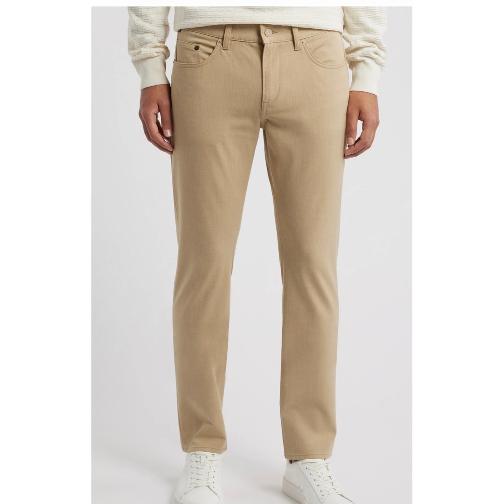 HUGO BOSS Delaware Slim Fit Performance Pants Tan Khaki 30x32 Trousers Casual